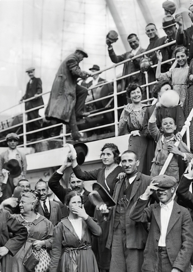 Aquel Viaje - imagen histórica de arribo